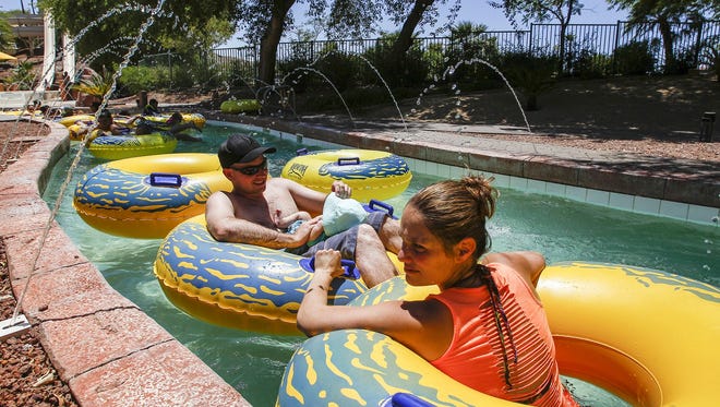 The Oasis Water Park at Arizona Grand Resort in Phoenix covers 7 acres.