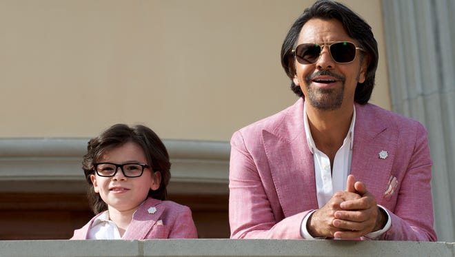Maximo (Eugenio Derbez) takes his nephew (Raphael Alejandro) under his wing in "How to Be a Latin Lover."