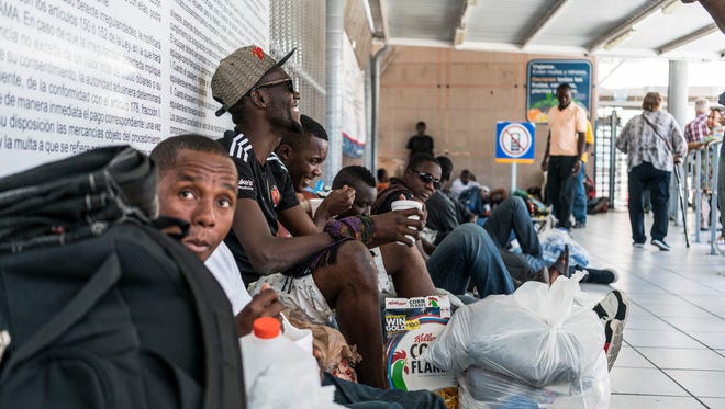 By late October, Haitian migrants were arriving in Nogales, Sonora, lining the floor of the DeConcini port of entry in Nogales, Sonora, hoping to speak with U.S. Customs and Border Protection officers. Larger numbers of Haitians, coming from Brazil, have been arriving at ports in hopes of entering the U.S. on humanitarian parole.