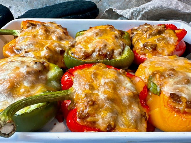 Cheesy, stuffed bell peppers are a make-ahead classic.