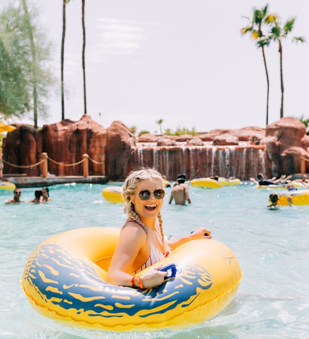 The Oasis Water Park at Arizona Grand Resort in Phoenix has slides, a wave pool and an area for young kids.