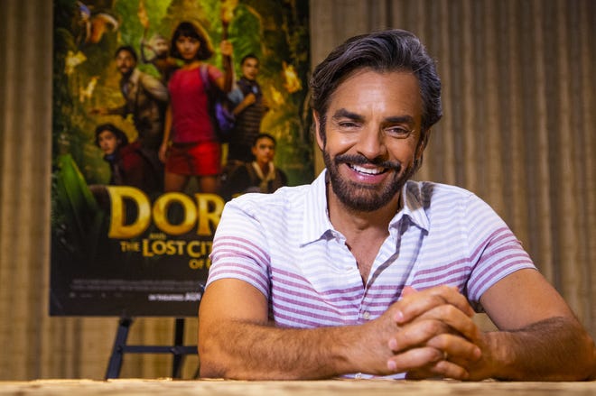 Eugenio Derbez promotes "Dora and the Lost City of Gold" at the Phoenician Resort on Aug. 6, 2019.