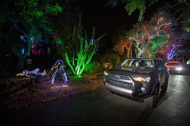 This year, Phoenix Zoo will offer walking and driving options for its annual ZooLights display.