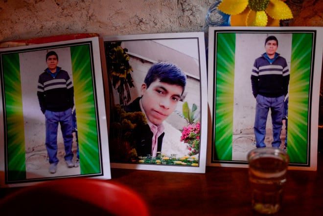 Retrato del migrante guatemalteco Rivaldo Danilo (16 años), que se cree que está entre las 19 personas asesinadas en México.