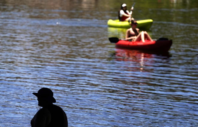 Outdoor enthusiasts enjoy the Salt River on May 29, 2021.