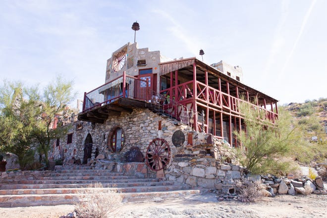 November 19, 2021; Phoenix, Arizona; The Mystery Castle, at South Mountain Park built by Boyce Luther Gulley using recycled materials.