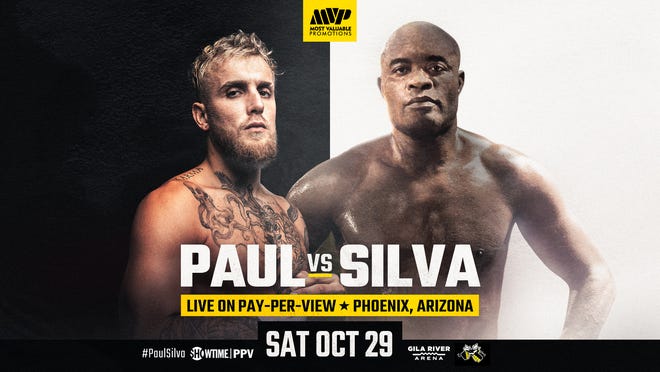 Anderson Silva y Jake Paul se enfrentarán en el Gila River Arena de Glendale el 29 de octubre de 2022.